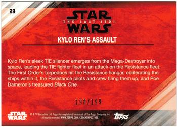 2018 Topps Star Wars The Last Jedi Series 2 - Red #29 Kylo Ren's Assault Back