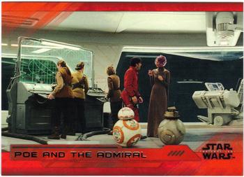 2018 Topps Star Wars The Last Jedi Series 2 - Red #34 Poe and the Admiral Front