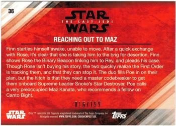 2018 Topps Star Wars The Last Jedi Series 2 - Red #36 Reaching out to Maz Back