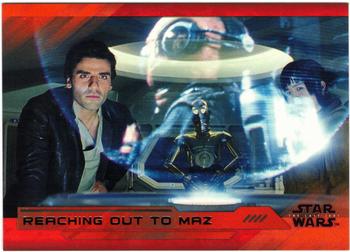 2018 Topps Star Wars The Last Jedi Series 2 - Red #36 Reaching out to Maz Front