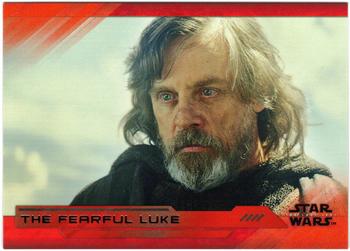 2018 Topps Star Wars The Last Jedi Series 2 - Red #41 The Fearful Luke Front