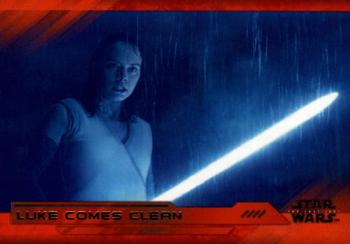 2018 Topps Star Wars The Last Jedi Series 2 - Red #58 Luke Comes Clean Front