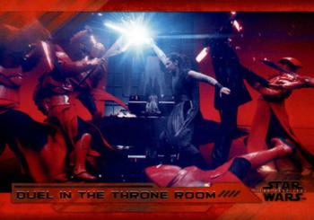 2018 Topps Star Wars The Last Jedi Series 2 - Red #76 Duel in the Throne Room Front