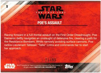 2018 Topps Star Wars The Last Jedi Series 2 - Bronze #5 Poe's Assault Back