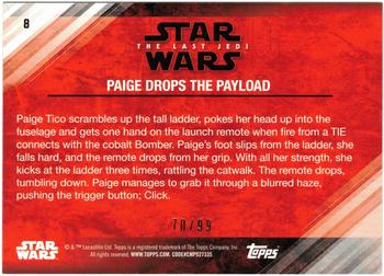 2018 Topps Star Wars The Last Jedi Series 2 - Bronze #8 Paige Drops the Payload Back