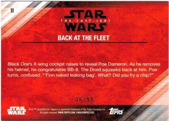 2018 Topps Star Wars The Last Jedi Series 2 - Bronze #11 Back at the Fleet Back