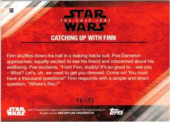 2018 Topps Star Wars The Last Jedi Series 2 - Bronze #12 Catching up with Finn Back