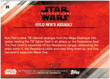 2018 Topps Star Wars The Last Jedi Series 2 - Bronze #29 Kylo Ren's Assault Back