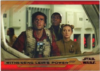 2018 Topps Star Wars The Last Jedi Series 2 - Bronze #31 Witnessing Leia's Power Front