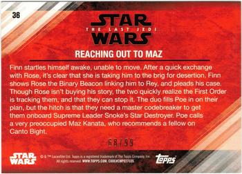 2018 Topps Star Wars The Last Jedi Series 2 - Bronze #36 Reaching out to Maz Back
