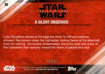2018 Topps Star Wars The Last Jedi Series 2 - Bronze #50 A Silent Observer Back