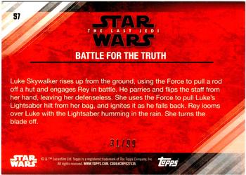 2018 Topps Star Wars The Last Jedi Series 2 - Bronze #57 Battle for the Truth Back