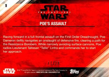2018 Topps Star Wars The Last Jedi Series 2 - Silver #5 Poe's Assault Back