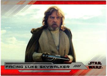 2018 Topps Star Wars The Last Jedi Series 2 - Silver #14 Facing Luke Skywalker Front