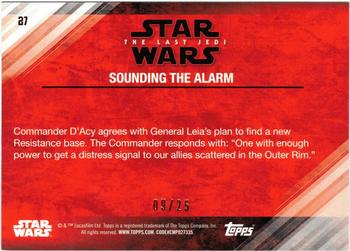 2018 Topps Star Wars The Last Jedi Series 2 - Silver #27 Sounding the Alarm Back