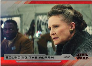 2018 Topps Star Wars The Last Jedi Series 2 - Silver #27 Sounding the Alarm Front