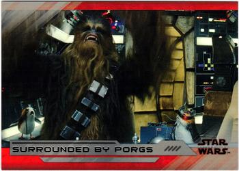 2018 Topps Star Wars The Last Jedi Series 2 - Silver #44 Surrounded by Porgs Front