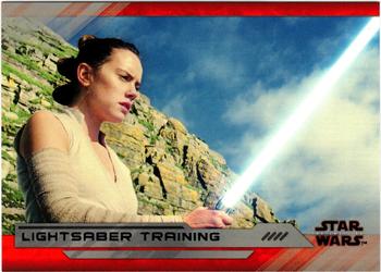 2018 Topps Star Wars The Last Jedi Series 2 - Silver #49 Lightsaber Training Front