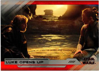 2018 Topps Star Wars The Last Jedi Series 2 - Silver #51 Luke Opens Up Front