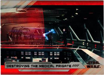 2018 Topps Star Wars The Last Jedi Series 2 - Silver #52 Destroying the Medical Frigate Front