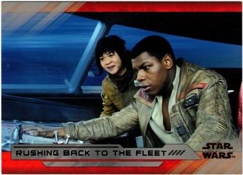 2018 Topps Star Wars The Last Jedi Series 2 - Silver #63 Rushing Back to the Fleet Front