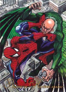1994 Pepsi Marvel #8 Vulture vs. Spiderman Front