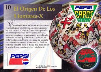 1994 Pepsi Marvel #10 Xavier Back