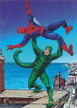 1994 Pepsi Marvel #12 Scorpion vs. Spiderman Front