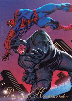 1994 Pepsi Marvel #17 Rhino vs. Spiderman Front