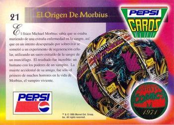 1994 Pepsi Marvel #21 Morbius Back