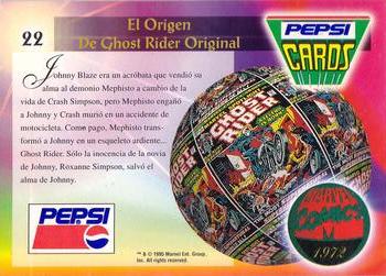 1994 Pepsi Marvel #22 The Original Ghost Rider Back