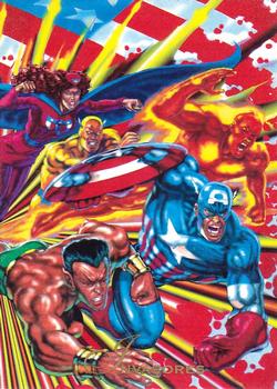 1994 Pepsi Marvel #27 Invaders Front