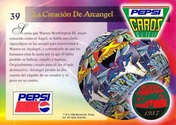 1994 Pepsi Marvel #39 Creation Of The Archangel Back