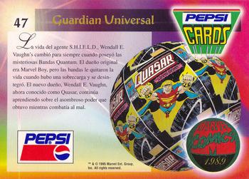 1994 Pepsi Marvel #47 Quasar Back