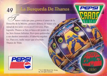 1994 Pepsi Marvel #49 Thanos Back