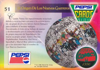 1994 Pepsi Marvel #51 The New Nova Back