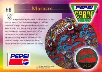 1994 Pepsi Marvel #68 Maximum Carnage Back