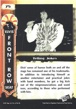 2008 Press Pass Elvis the Music - TCB #75 Telling Jokes Back