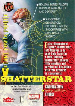 2018 Fleer Ultra X-Men #10 Shatterstar Back