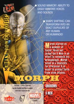 2018 Fleer Ultra X-Men #67 Morph Back