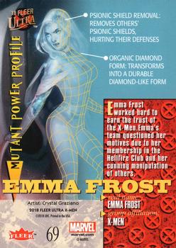 2018 Fleer Ultra X-Men #69 Emma Frost Back