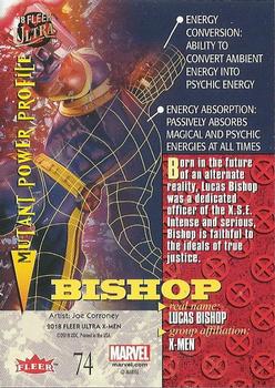 2018 Fleer Ultra X-Men #74 Bishop Back