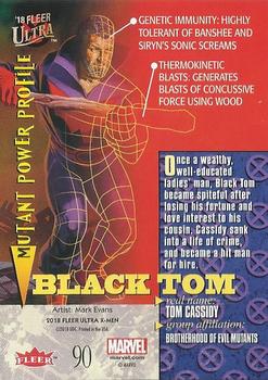 2018 Fleer Ultra X-Men #90 Black Tom Back