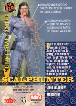 2018 Fleer Ultra X-Men #93 Scalphunter Back