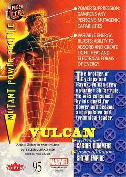 2018 Fleer Ultra X-Men #95 Vulcan Back
