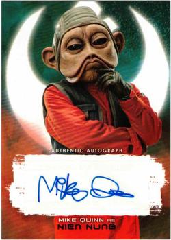 2018 Topps Star Wars The Last Jedi Series 2 - Autographs Red #NNO Mike Quinn Front
