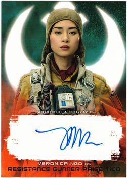 2018 Topps Star Wars The Last Jedi Series 2 - Autographs Red #NNO Veronica Ngo Front