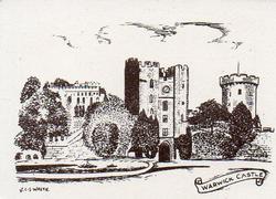 1954 E.D.L. Moseley Historical Buildings #6 Warwick Castle Front
