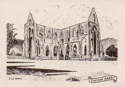 1954 E.D.L. Moseley Historical Buildings #13 Tintern Abbey Front