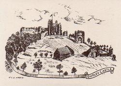1954 E.D.L. Moseley Historical Buildings #16 Dudley Castle Front
